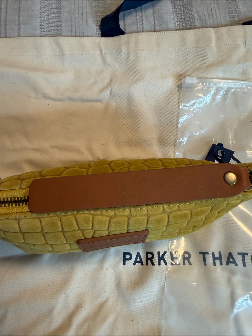 Parker Thatch: Little Buddy - Suede Saffron Croco NWT! - Picture 11 of 15